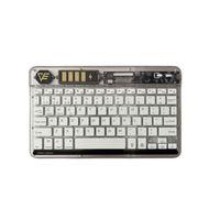 ZR612 Rgb Şeffaf Beyaz Bluethooth Klavye