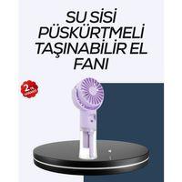 Masaüstü Ve Elde Kullanıma Uygun Su Buharlı Şarjlı Fan