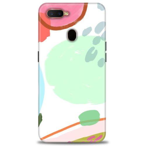 Oppo A5S Kılıf HD Baskılı Kılıf - Benekli + Tam Ekran Koruyucu