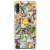 General Mobile GM 20 Uyumlu Kılıf Rick And Morty (36) Glitter Kılıf Cop Morty