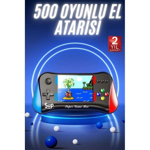500 Oyunlu Retro Sup Konsolu Taşınabilir Mini Gamepad 3,5 İnç Ekran