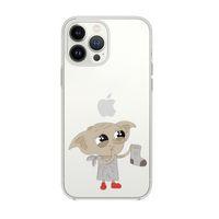 iPhone 13 Pro Dobby Desenli Premium Silikonlu Şeffaf Telefon Kılıfı