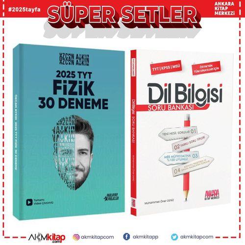 Parlayan Projeler TYT Fizik Deneme ve AKM Dil Bilgisi Soru Bankası Seti 2 Kitap