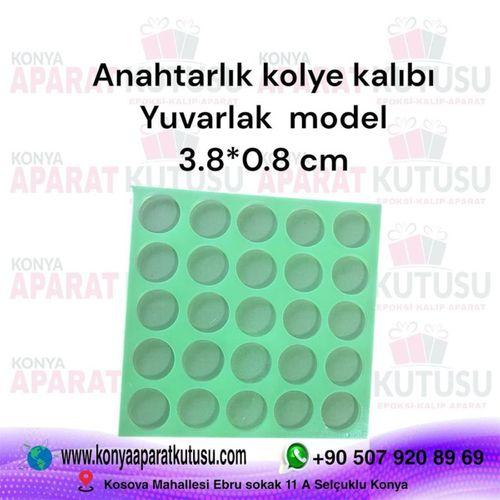 Anahtarlık kolye kalıbı yuvarlak model