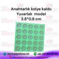 Anahtarlık kolye kalıbı yuvarlak model