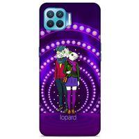 Oppo Reno 4 Lite Kılıf FunnyMaX (33) Hybrid Kılıf Mor Tavşan
