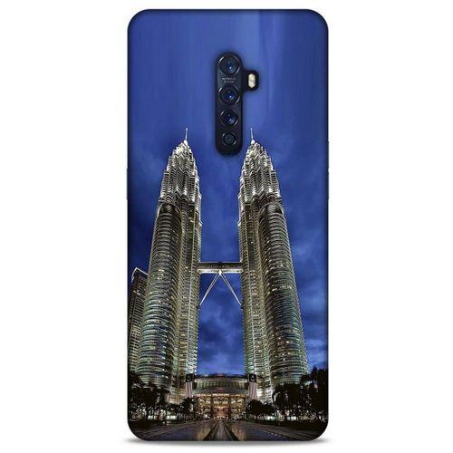 Oppo Reno 2 Kılıf Dünya Mimarisi (20) Koruyucu Kılıf Petronas Kuleleri Malezya