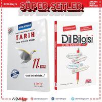 Limit 11.Sınıf Tarih Konu Bitirme ve AKM Dil Bilgisi Soru Bankası Seti 2 Kitap