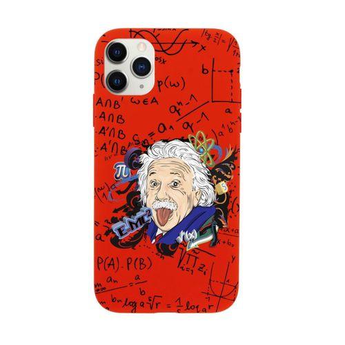 iPhone 11 Pro Max Einstein In Formula Desenli Premium Silikonlu Telefon Kılıfı