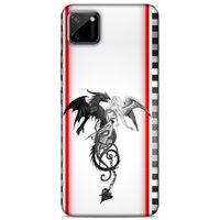 Lopard Oppo Realme C11 Uyumlu Kılıf Tattoo's (49) Ultra Silikon Kılıf Dragon Love