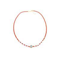 Boncuk Göz Kolye - Kırmızı