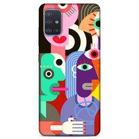 Lopard Samsung Galaxy A51 Uyumlu Kılıf Soyut Sanat (14) Desenli Lansman Kılıf