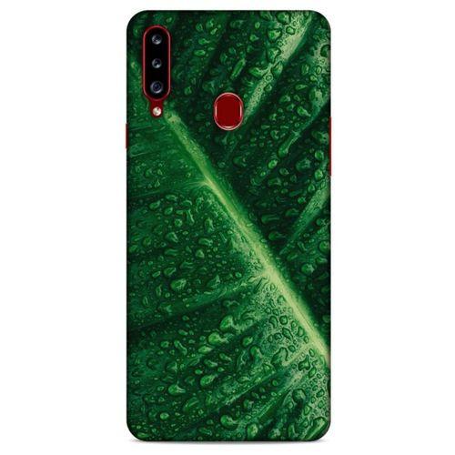 Lopard Samsung Galaxy A20s Uyumlu Kılıf Bahar (31) TPU Kılıf Nemli Yaprak