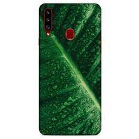Lopard Samsung Galaxy A20s Uyumlu Kılıf Bahar (31) TPU Kılıf Nemli Yaprak