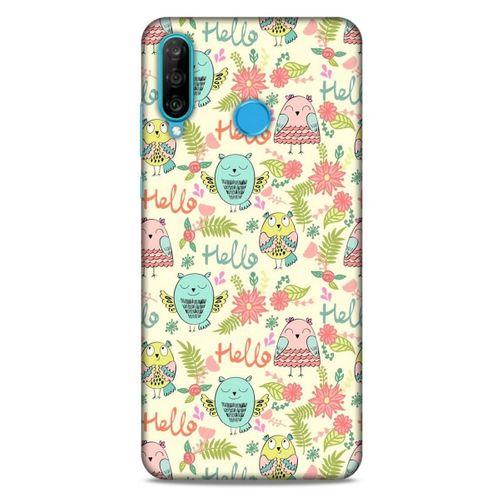Baykuşlar (31) Desenli Silikon Kapak Telefon Kabı Huawei P30 Lite Kılıf