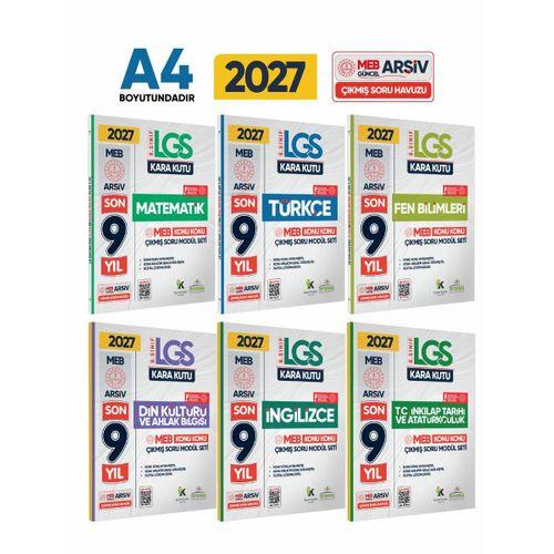 2027 LGS 8 Sınıf Karakutu MEB Çıkmış Soru Modül SET Konu Konu Son 9 Yıl 6lı Video/PDF Çözümlü Set
