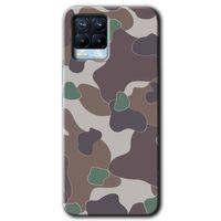 Realme 8 Pro Kılıf HD Desen Baskılı Arka Kapak + Temperli Cam - Kamuflaj 11