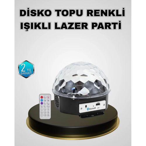 Bluetooth Hoparlörlü Led Disko Işığı Müzik Ritim Duyarlı Ve Taşınabilir