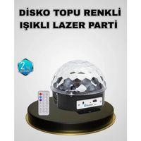 Bluetooth Hoparlörlü Led Disko Işığı Müzik Ritim Duyarlı Ve Taşınabilir