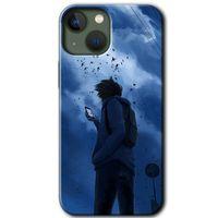 iPhone 13 Mini Kılıf HD Desen Baskılı Arka Kapak - Sonbahar Yalnızlığı + Kırılmaz Cam