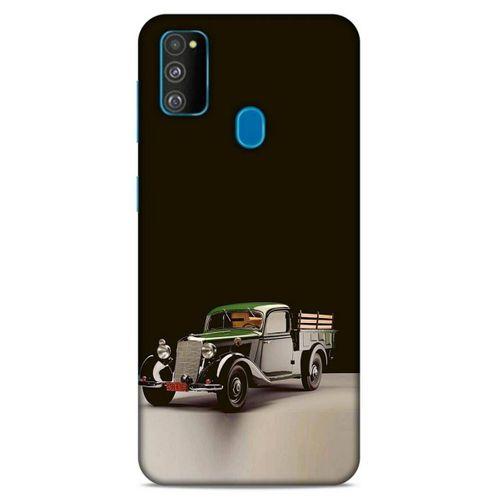 Lopard Samsung Galaxy M30s Uyumlu Kılıf PickUpX (48) Bumper Kılıf Yeşil Siyah