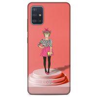 Samsung Galaxy A51 Kılıf FunnyMaX (9) Kılıf Gül Kurusu Maymun