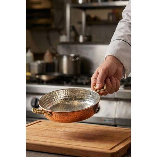 Turna Bakır Soylu Tava 4 No 20 Cm İnce Kırmızı Turna7605-1