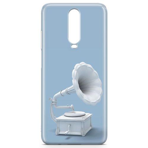 Xiaomi Redmi K30 Kılıf Gramofon Arka Kapak Koruma Desenli Full Koruyucu