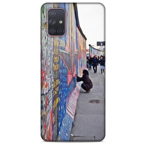 Samsung Galaxy A71 Kılıf Almanya (40) Fit Silikon Kılıf Berlin Duvarı