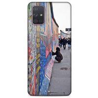 Samsung Galaxy A71 Kılıf Almanya (40) Fit Silikon Kılıf Berlin Duvarı
