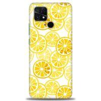 Xiaomi Poco C40 Kılıf HD Baskılı Kılıf - Sarı + Tam Ekran Koruyucu