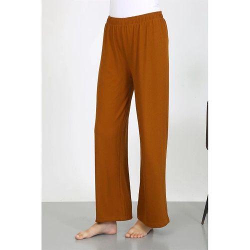 Kadın Bürümcük Kumaş Hafif-esnek Pantolon 210074 Kahve