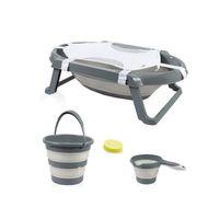 Nessiworld BabyJem Katlanır Banyo 5'Li Küvet Seti 596 Antrasit