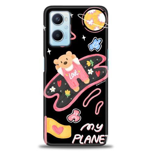 Oppo A96 4G Kılıf HD Baskılı Kılıf - My Planet + Tam Ekran Koruyucu