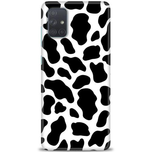 Samsung Galaxy A71 Kılıf HD Baskılı Kılıf - İnek + Tam Ekran Koruyucu