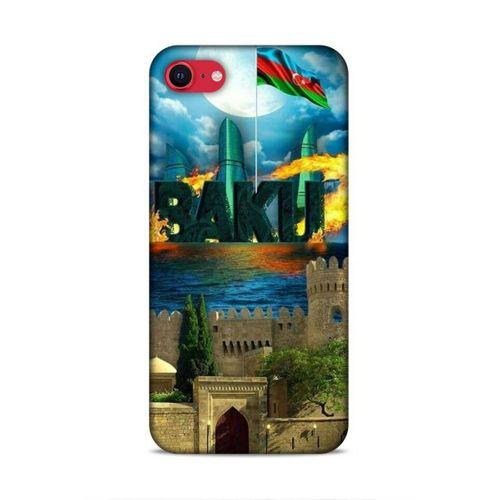 Apple iPhone SE 2020 Uyumlu Kılıf Azarbaijan (50) Shockproof Kılıf Bakü Simgeler