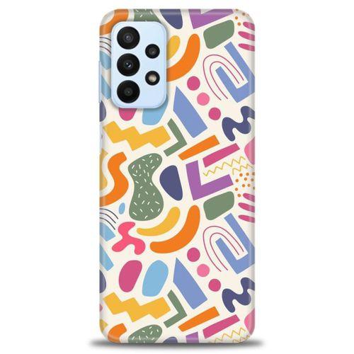 Samsung Galaxy A23 4G Kılıf HD Baskılı Kılıf - Color + Tam Ekran Koruyucu