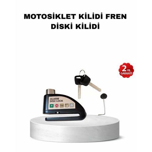 110 Db Alarmlı Disk Fren Kilidi Su Geçirmez Çelik Gövde Motosiklet Güvenlik