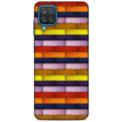 Lopard Samsung Galaxy A12 Uyumlu Kılıf Patchwork (30) Silicone Case
