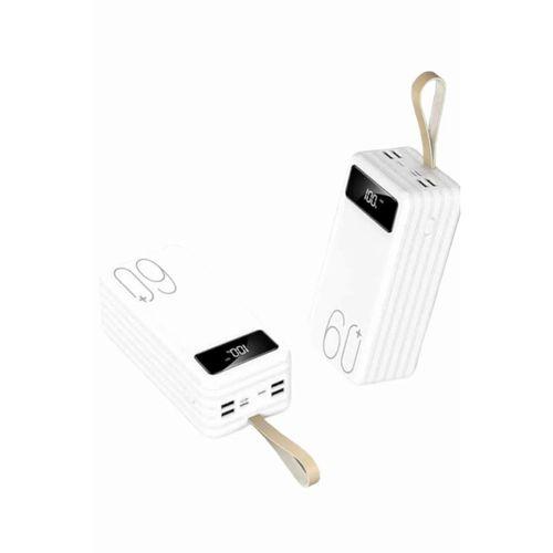Powerbank 60.000 Mah Taşınabilir Şarj Hızlı El Fenerli Dijital Göstergeli