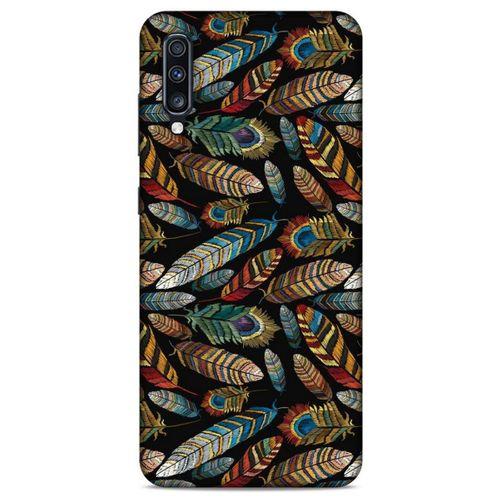 Samsung Galaxy A70s Kılıf Desenli Özel Seri Tüyler (28) Arka Kapak