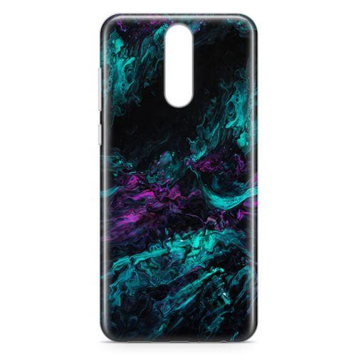 Huawei Mate 10 Lite Kılıf Dağılmış Mürekkep Arka Kapak Koruma Desenli Full Koruyucu