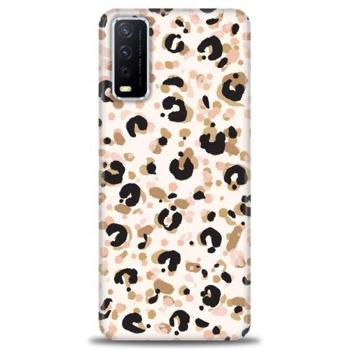 Vivo Y11S Kılıf HD Baskılı Kılıf - Leopar + Tam Ekran Koruyucu
