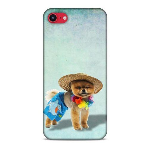 Apple iPhone SE 2020 Kılıf Köpek Kıyafetleri (16) Kalın Kılıf Pomeranian Şort