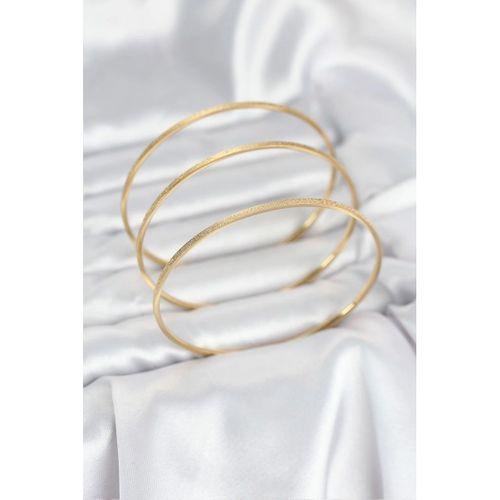 316L Çelik Gold Renk Simli Model Ajda 65 mm Kadın Bileklik