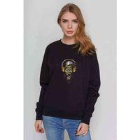 Zombie 1 Piece Baskılı Siyah Kadın Sweashirt