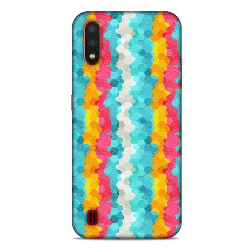 Geometrix 66 Samsung Galaxy A01 Kılıf Silikon Kapak