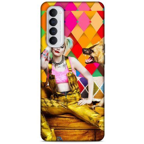 Oppo Reno 4 Pro Uyumlu Kılıf Harley Quinn (34) Slim Armor Kılıf Lavanta galibarda