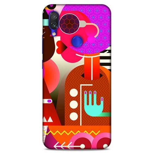 Lopard Xiaomi Redmi Note 7 Uyumlu Kılıf Soyut Sanat (16) Desenli Kalın Kılıf
