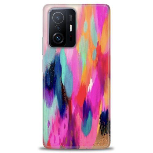 Xiaomi Mi 11T Kılıf HD Baskılı Kılıf - Yaldızlı Renkler + Tam Ekran Koruyucu